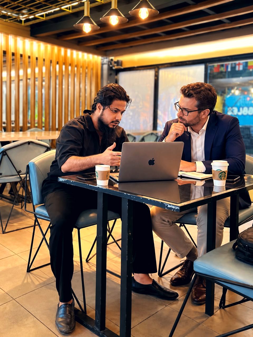 SEBACART founder in a strategy session with a client
